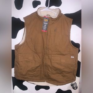 Brand new men’s size xlarge Sherpa lined vest